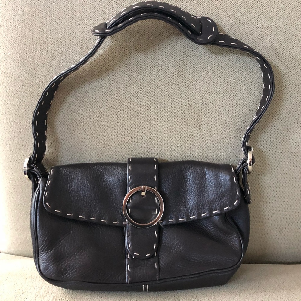 Donald J Pliner Small chocolate brown clutch